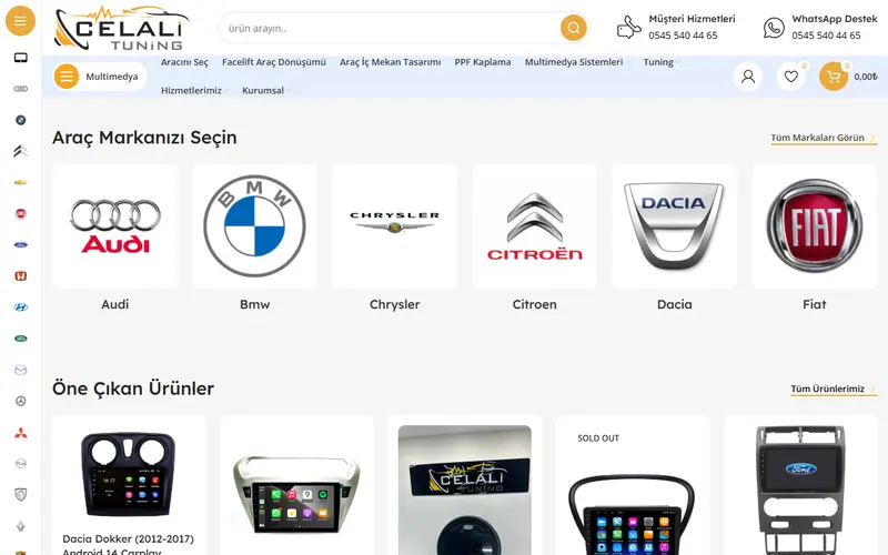 Celali Tuning web sitesi