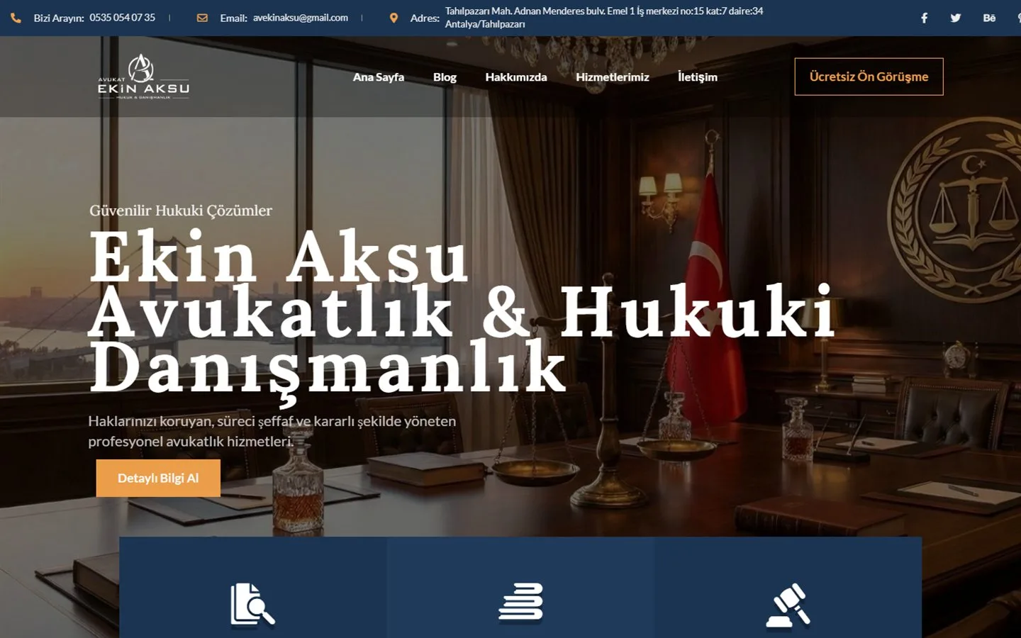 Ekin Aksu Hukuk web sitesi